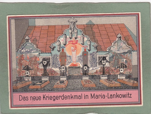 AK Das neue Kriegerdenkmal in Maria-Lankowitz.