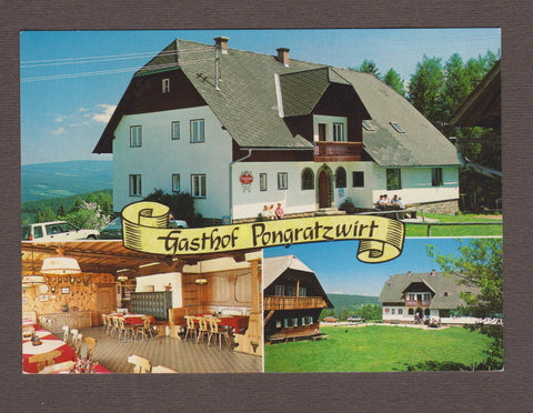 AK Hirschegg 188. Pongratzwirt. Fam. J. u. M. Riedl.