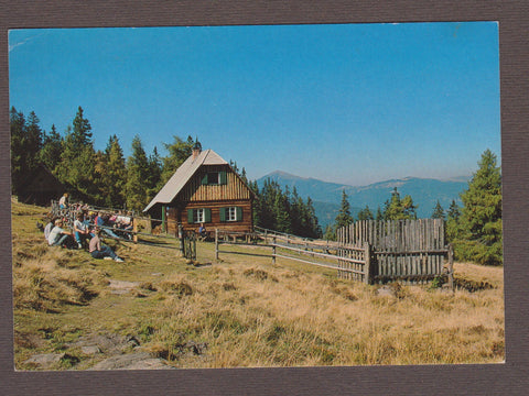 AK Hirschegg 135. Bernsteinhütte. Hirscheggeralm. H. u. M. Kienzl.