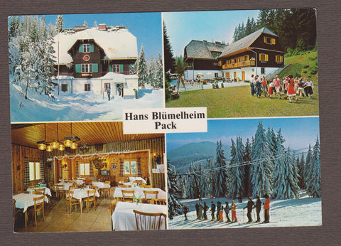 AK Pack. Haus Blümelheim. Kindererholungsheim der Kinderfreunde Voitsberg mit Enzianlift.