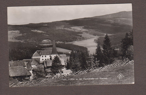 AK Pack an der Packstraße mit Stausee.
