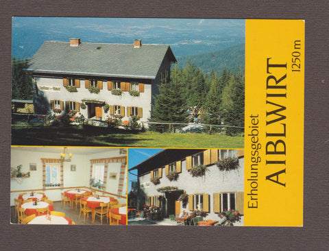 AK Aiblwirt am Reinischkogel. Pächter: Erna Weichhart. Edelschrott.