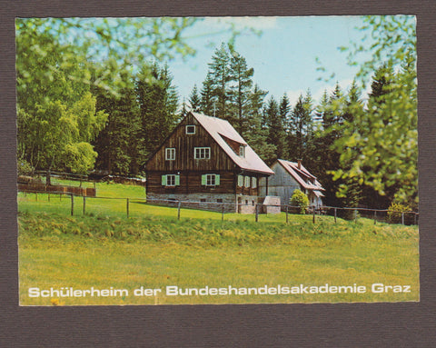 AK Edelschrott. Schülerheim der Bundeshandelsakademie Graz. Am Herzogberg 331.