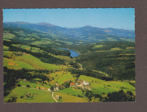 AK Fliegeraufnahme Modriach mit Packerstausee.