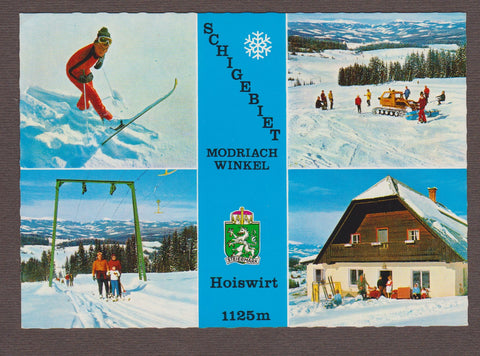AK Schigebiet. Modriachwinkel. Hoiswirt.