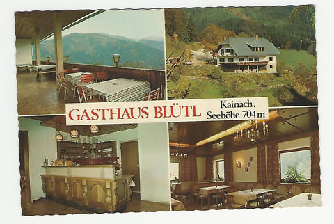 AK Kainach. Gasthaus Blütl. Inh.: Christine und Eduard Simonlehner.