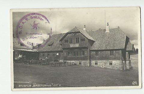 AK Stubalm Gaberlhaus. (1923)