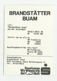 Autogrammkarte Brandstätter Buam. Kontaktadresse: Brandstätter Josef, Voitsberg, Obere Maltesergasse 12.