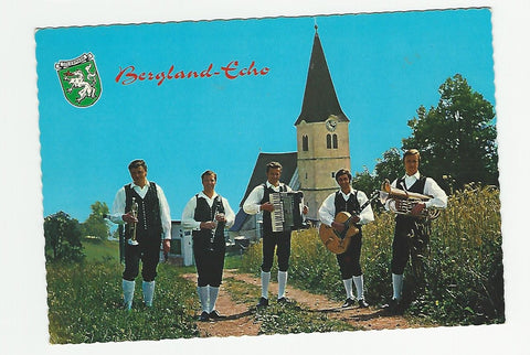 AK Bergland-Echo. Hans Unterhuber, Voitsberg, Mozartgasse 4. (Handsigniert auf Rückseite)
