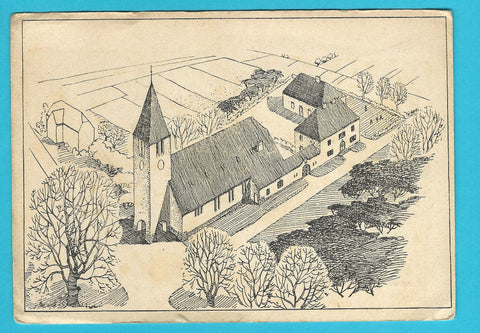 AK Neubau der Kirche St. Barbara in Bärnbach bei Voitsberg. (Entwurf Architekt K. Lebwohl.