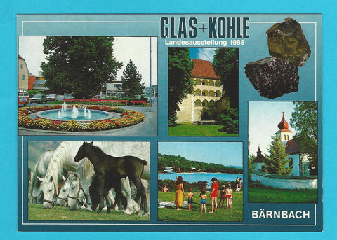 AK Bärnbach. Glas + Kohle Landesausstellung 1988.