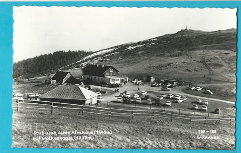 AK Stubalpe Altes Almhaus mit Wölkerkogel.