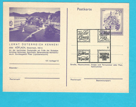 Postkarte Köflach Lernt Österreich kennen.