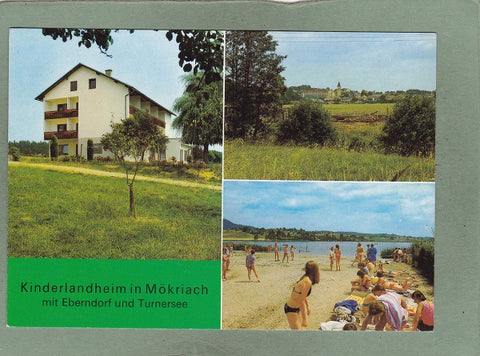 AK Kinderlandheim in Mökriach mit Eberndorf und Turnersee. Bauspende.