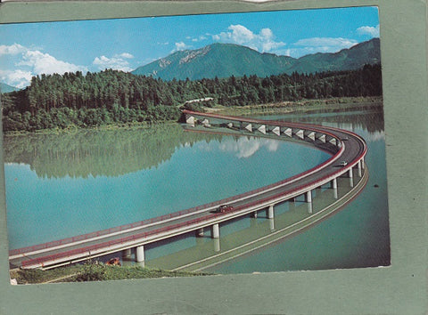AK Brücke über den Drau-Stausee bei Völkermarkt.