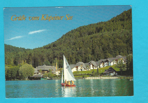 AK Grüße vom Klopeiner See. Erholungszentrum CA Klopein. Unterburg.