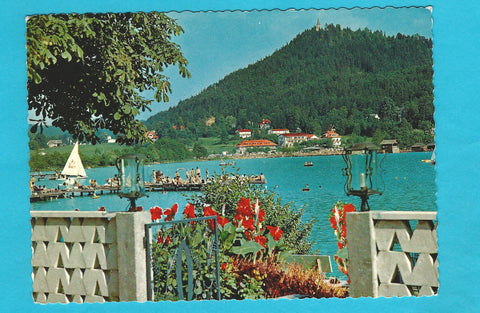 AK Blick auf den Klopeinersee mit Unterburg u. Georgibergl.