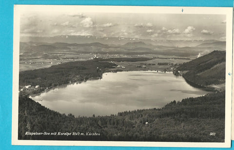 AK Klopeiner See mit Koralpe.