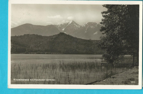 AK Klopeinersee mit Hochobir. (1930)