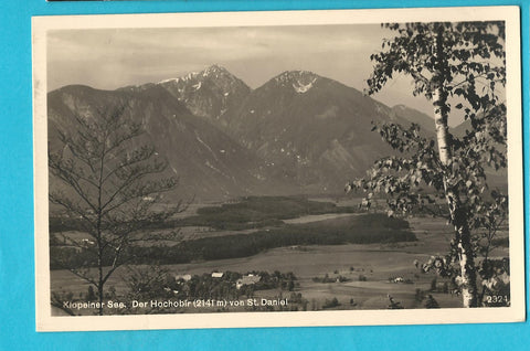 AK Klopeiner See. Der Hochobir von St. Daniel. (1938)