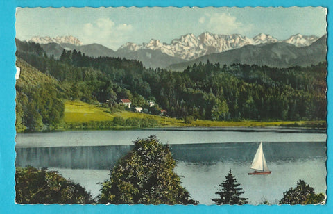 AK Klopeiner See mit Steiner Alpen.
