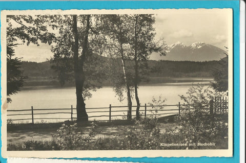 AK Klopeinersee mit Hochobir.