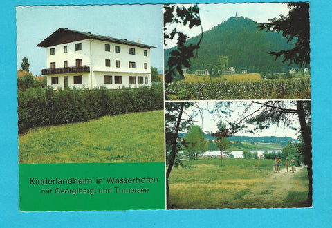 AK Kinderlandheim in Wasserhofen mit Georgibergl und Turnersee.