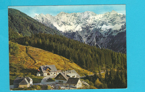 AK Seebergsattel mit Steiner Alpen. Grenze Österreich-Jugoslawien.