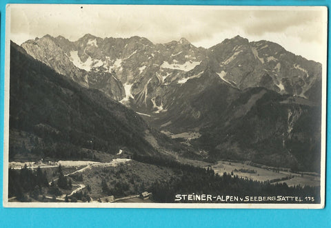 AK Steiner Alpen Seebergsattel.