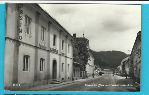 AK Markt Griffen an der Packstrasse. Gasthof Pension Miklau.