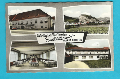 AK Markt Griffen. Cafe Restaurant Pension Soldatenwirt Bes. R. u. H. Aichholzer.