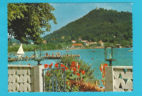 AK Blick auf den Klopeinersee mit Unterburg u. Georgibergl.
