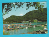 AK Badeleben am Klopeinersee mit Blick auf Unterburg und Georgiberg.