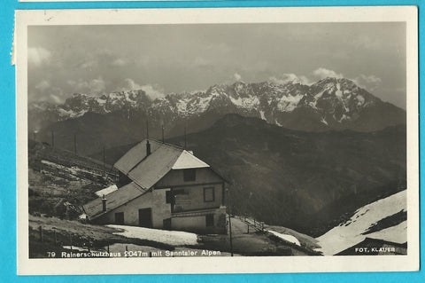 AK Rainerschutzhaus mit Sanntaler Alpen.