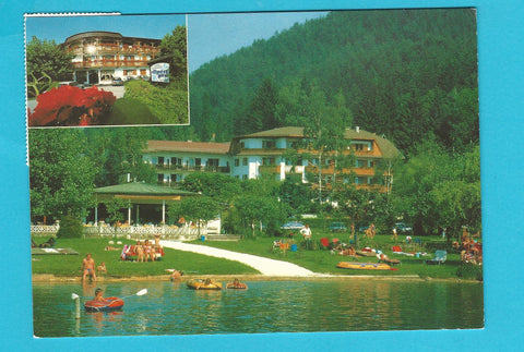 AK Unterburg am Klopeiner See. Ferienhotel Krainz mit Haus Alpensee. Spezialitätenrestaurant St. Georg.