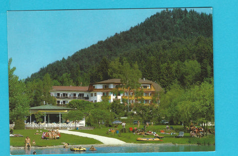 AK Unterburg. Klopeinersee. Ferienhotel Krainz Restaurant St. Georg. Ostuferstr. 27-29.
