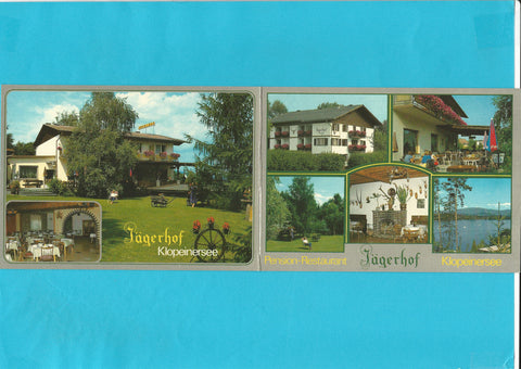 Doppel-AK Seelach - Sternweg 17. Pension Restaurant Jägerhof. St. Kanzian.