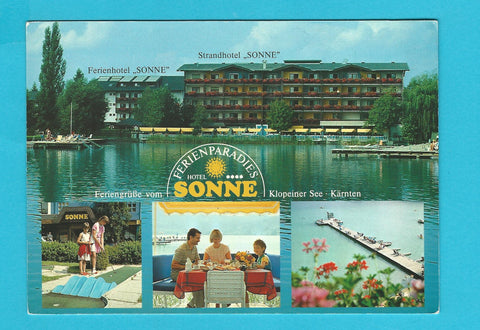 AK Hotel Sonne Klopeiner See. Familie Mateidl, Seelach.