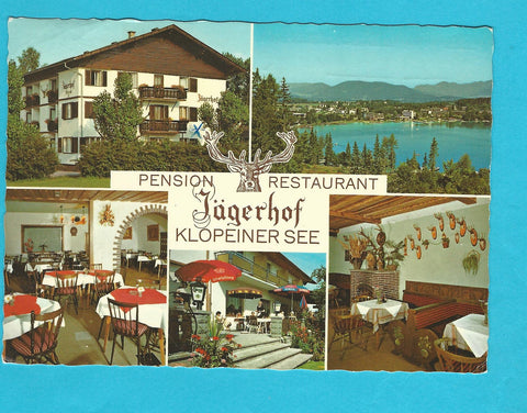 AK Pension Restaurant Jägerhof. Rudolf Traar Seelach - Sternweg 17. St. Kanzian.