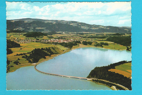 AK Völkermarkt mit Stausee.