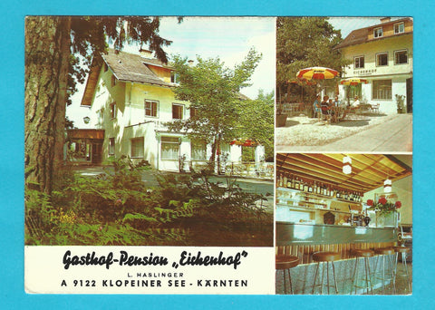 AK Gasthof Pension Eichenhof L. Haslinger. Klopeiner See.