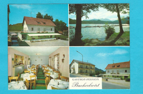 AK St. Kanzian am Klopeiner See. Gasthof Pension Bacherwirt. Inh. F. u. L. Jesse.