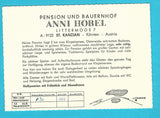 AK St. Kanzian. Pension und Bauernhof Anni Hobel Littermoos 7.