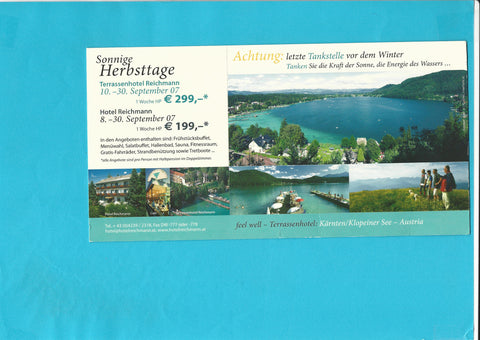 AK St. Kanzian. Terrassenhotel Reichmann Familie Werner Reichmann Am See VII/2.