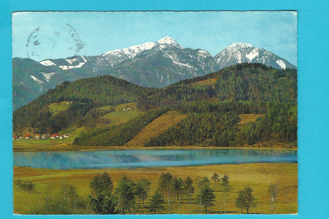 AK Gösselsdorfer See mit Hochobir.