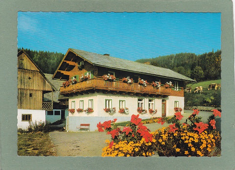 AK Baierdorf, Anger. Urlaub am Bauernhof Johann Schrank vlg. Dunstbauer.