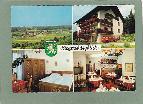 AK Markt Hartmannsdorf – Oed 60. Gasthof Pension Riegersburgblick Gollowitsch Franz.