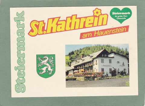 AK St. Kathrein am Hauenstein. Gasthof Pension Roseggerhof. Alpl. Inh. Holzer-Steindl.