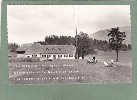 AK „Frankenhof“ mit Roter Wand. Nechnitz bei Fladnitz a.d. Teichalpe.