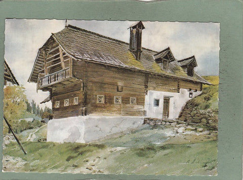 AK Angerer Heimatmuseum in Edelschachen. Rauchstubenhaus „Karl in Edelschachen“